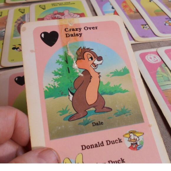 Vintage Mickey Mouse Cartoon Classics Giant Card Game Complete Golden #4864 - Picture 7 of 11